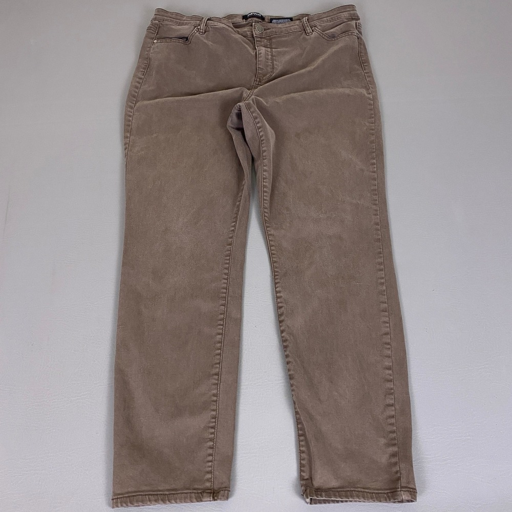 Buffalo David Bitton Hanna High Rise Skinny Jeans Women's Size 16/36 Taupe Brown